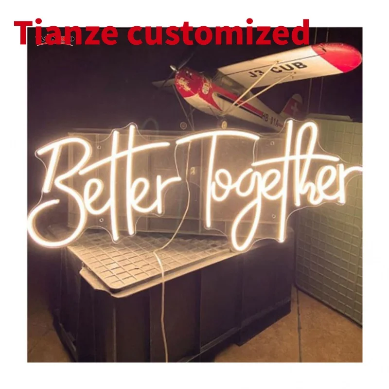 

(customized)Led Logo Light Neon Sign Custom Made NO MOQ Dropshipping better together neon sign