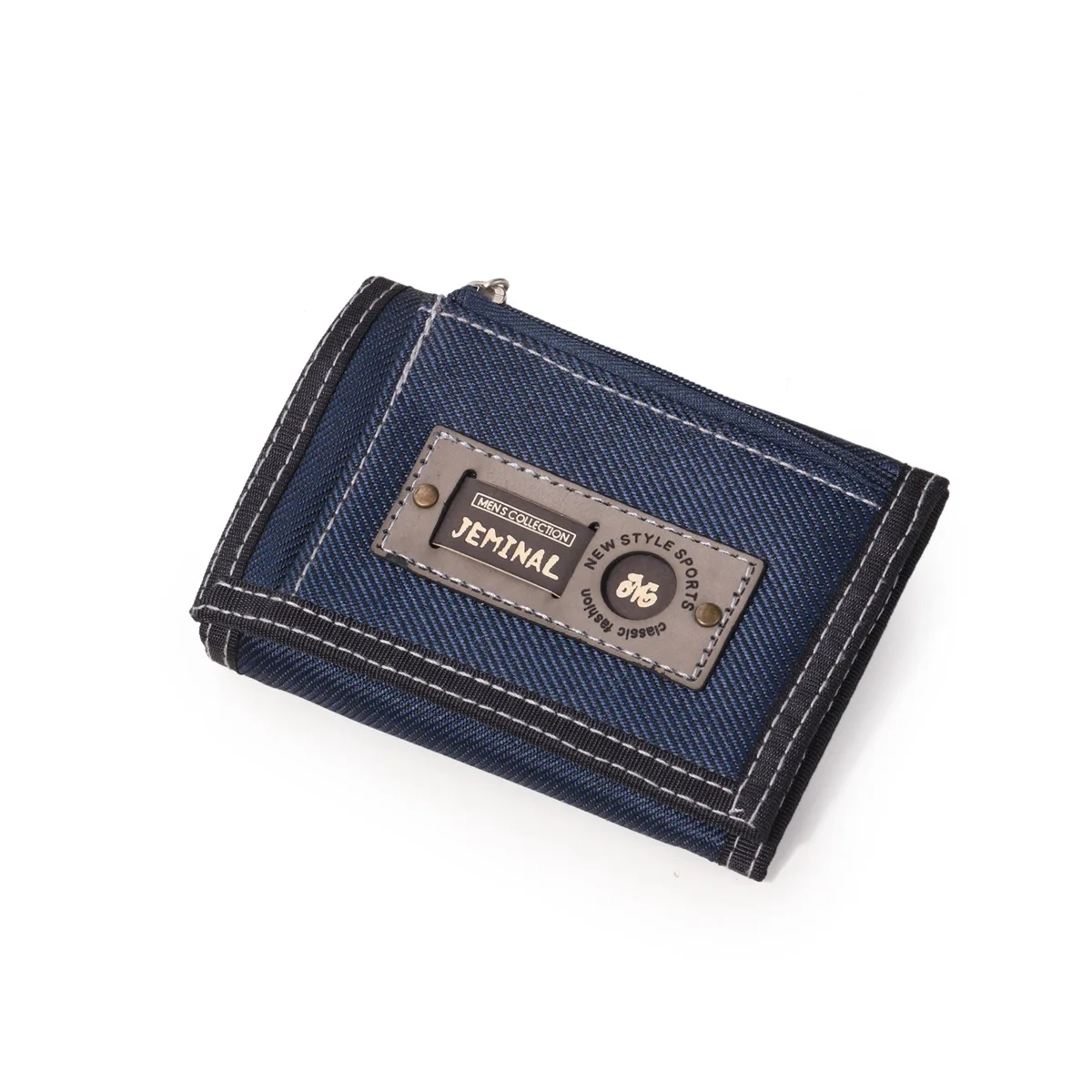 New Arrival Causal Style Men\'s Canvas Wallet Short Designer Men Wallets Zipper Coin Male Purse Card Holder for Teenager Men 2023