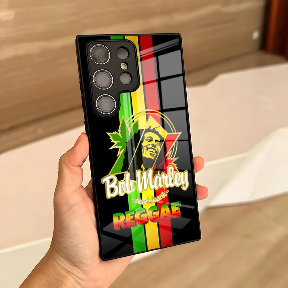 Bob Marley Rasta Lion Phone Case For Samsung S26 S24 Ultra S25 S23 S22 S20 Fe S21 Plus A57 A54 A17 A53 A16 A37 Glass Cover