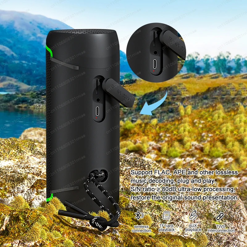 Waterproof Portable Bluetooth Speaker – Wireless Outdoor Music Player, Perfect Gift for Music Lovers