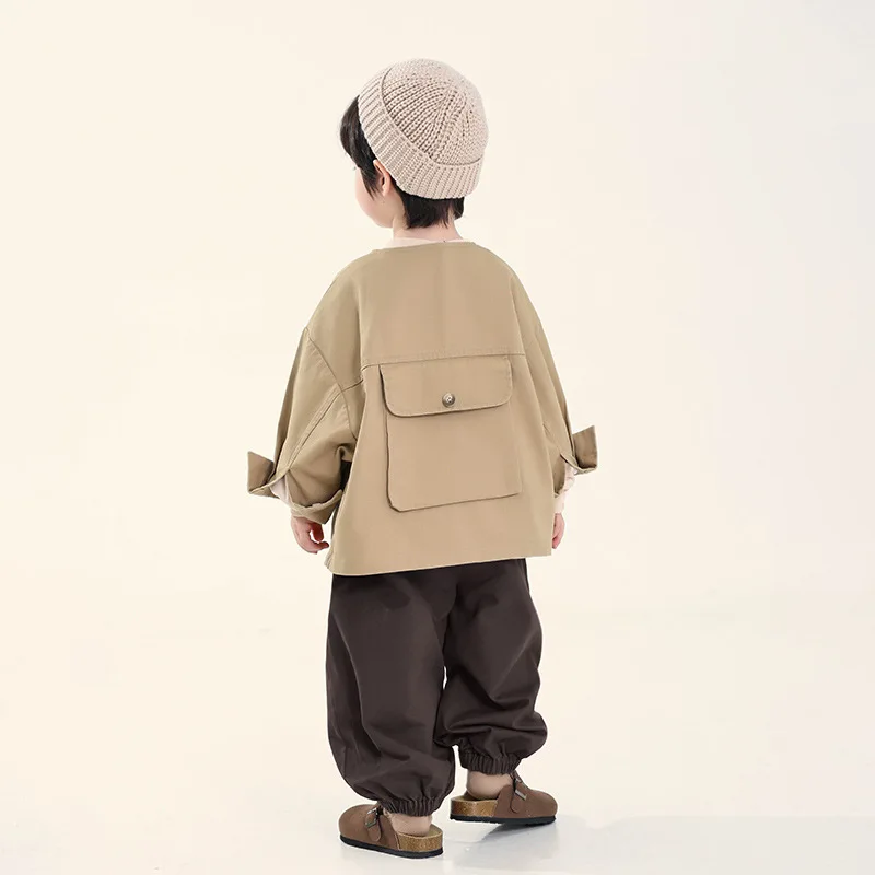 

2025 Children's Jacket Autumn New Single-Breasted Jacket