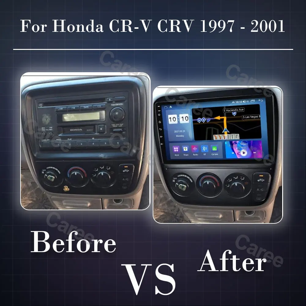 

Car Radio For Honda CR-V CRV 1997 1998 1999 2000 2001 Android LTE Car Multimedia Video Player BT WIFI 4G Carplay BT QELD Stereo