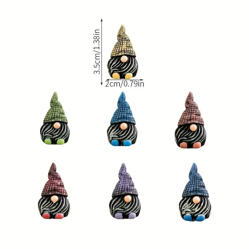 7-Piece Set of Dwarf Elf Mixed Micro Landscape Garden and Courtyard Decoration Accessories Can Be Used for Desktop Computers, Ca