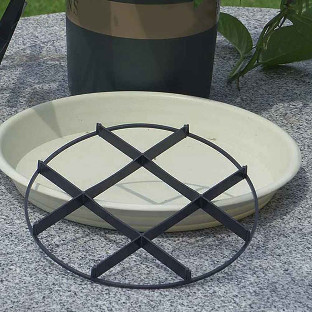 10 قطعة وعاء من البلاستيك قدم النبات الناهضون مرتفعة اناء للزهور تقف للداخلية في الهواء الطلق حديقة الصرف أصحاب الصحن النبات