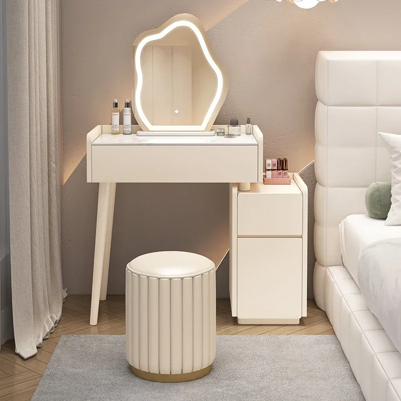 

Classic Bedroom Dressing Table Luxury Nordic Stool Dressing Table Makeup Lights Penteadeira De Maquiagem Bedroom Furniture