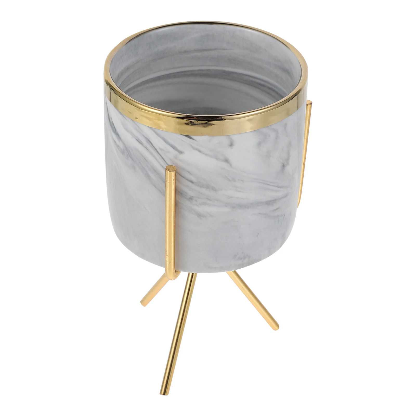 

Marble Canister Large Capacity Kitchen Forks Household Fruit Forks Set Holder Practical Household Item Storage Jar