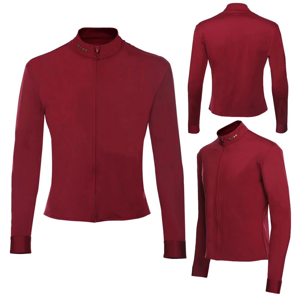 Filme espaço viagem role play luc cosplay picard disfarce traje masculino roupas adulto masculino fantasia vestir-se roupas de festa