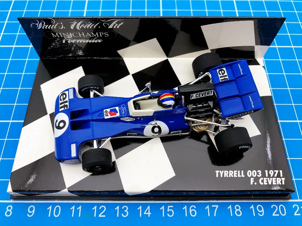 Minichamps 1:43 F1 003 1971 Cevert Simulation Limited Edition Resin Metal Static Car Model Toy Gift