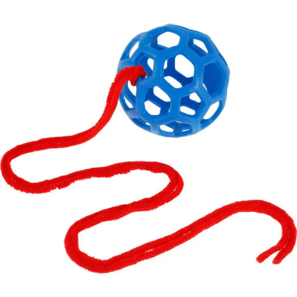 Multipurpose TPR Horse Treat Ball 5.5inch Circular Hanging Feeding Toy Red/Blue/Green Durable Pony Hay Feeder Cattle