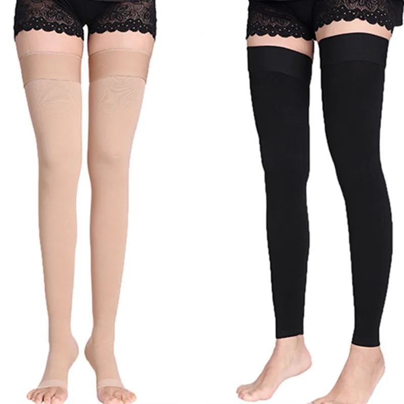 1Pair S-2XL Medical Compression Stockings 20-30mmHg Elastic Support Graduated Nursing Socks for Varicose Veins Treatment