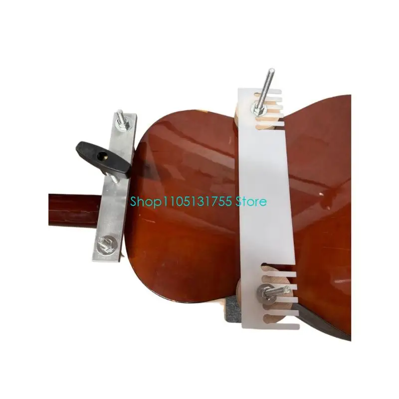 K0EF – gabarit réparation guitare, avec Structure tige filetée réglable, Support maintien du cou pour le démontage