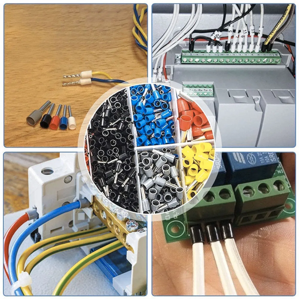 800-teiliges AWG 22-10 Kabelendhülsen-Set - Kabelendverbinder - Stiftklemmen-Sortiment - Isolierte Kupfer-Crimpklemmen – Detail 7