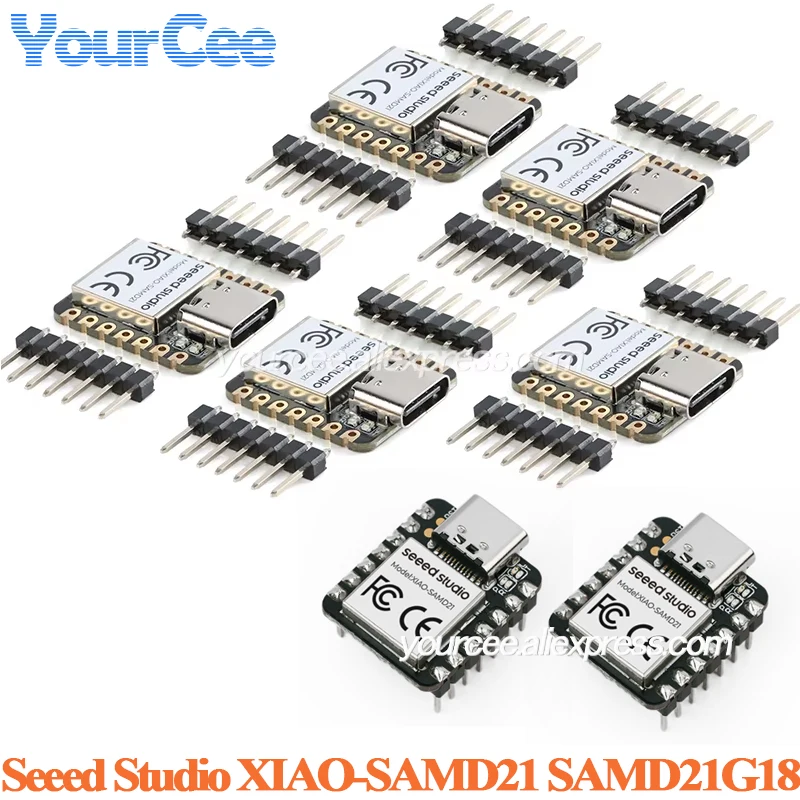 5 piezas/1 pieza Seeeduino XIAO SAMD21 SAMD21G18 Nano Seeed Cortex M0 Módulo de Placa de Desarrollo de Microcontrolador de 32 Bits para Arduino Tipo-C