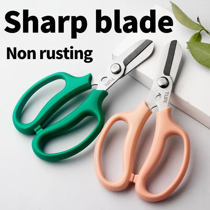 Flower Care Tools Set,Stainless Steel Garden Floral/Pruning Shears,Watering Can,Shears Comfortable Grip Handle Pruning Shear