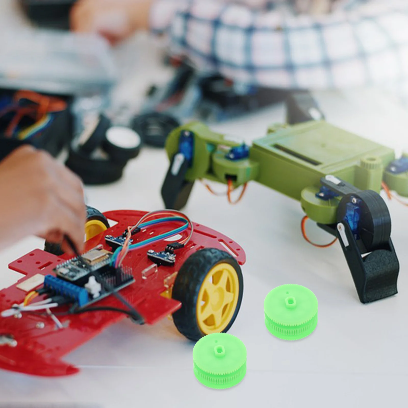 

5pcs Tank Auxiliary Wheels For Stable Ground Contact Fit Various Easy Install Durable Rc Car Parts Robot Wheels Mini Vehicle