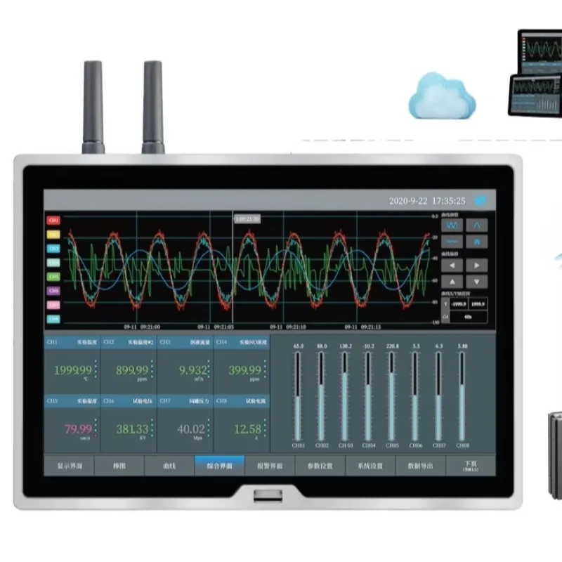 Nick 2026 Multi-channel NAPUI130E wireless touch screen data logger