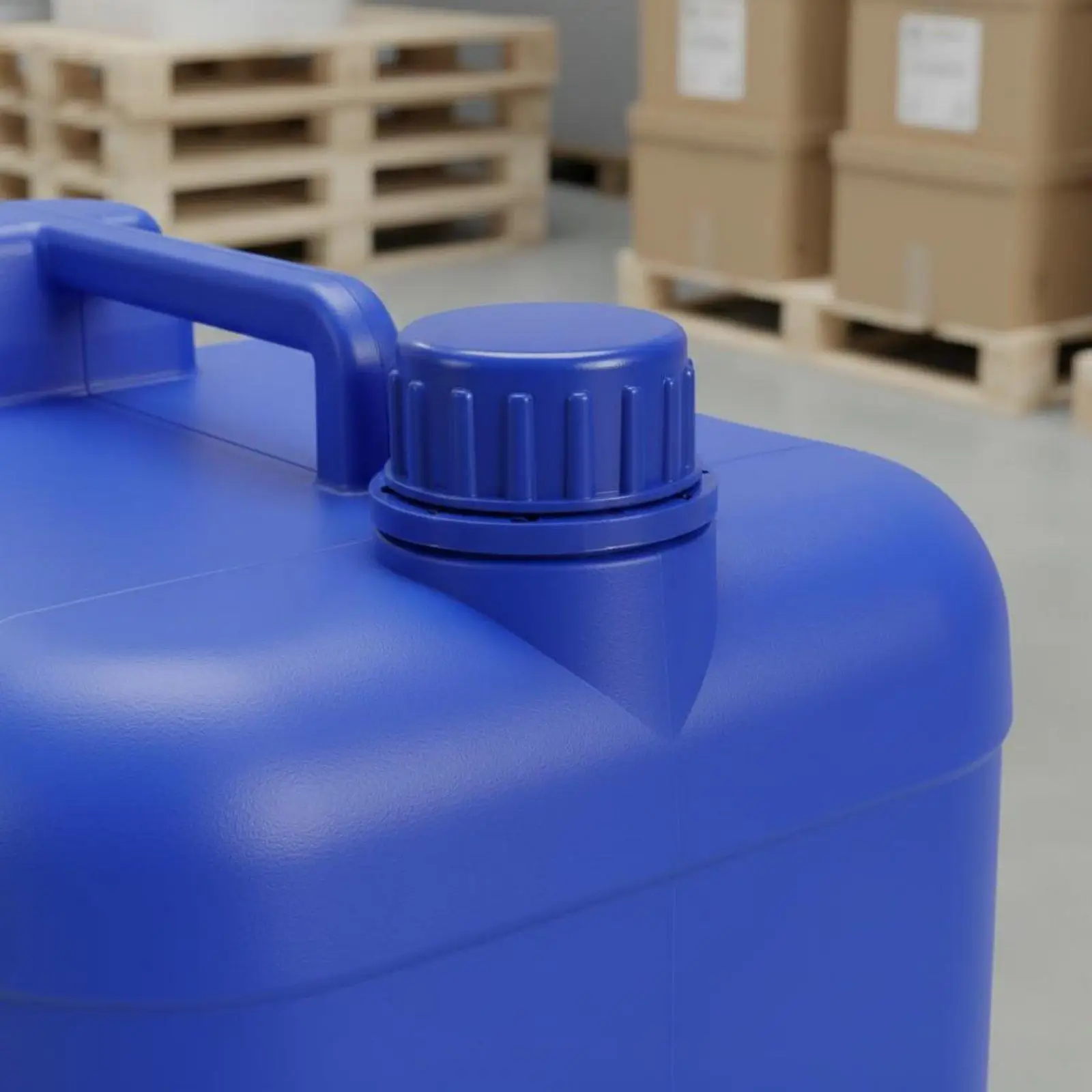 Industrieller Chemikalienbeständiger Eimer, Premium-HDPE-Trommel mit Verstärktem Boden für Flüssigkeiten in Werkstätten oder Lagerhäusern