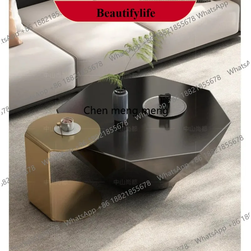 

Q178 Diamond coffee table high sense modern simple special-shaped light luxury household Italian minimalist coffee table