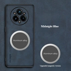 For Realme 14 Pro Plus Case Luxury Leather Business Style Soft Edge Back Cover For Realme 14 13 Pro Plus 5G Shockproof  Funda