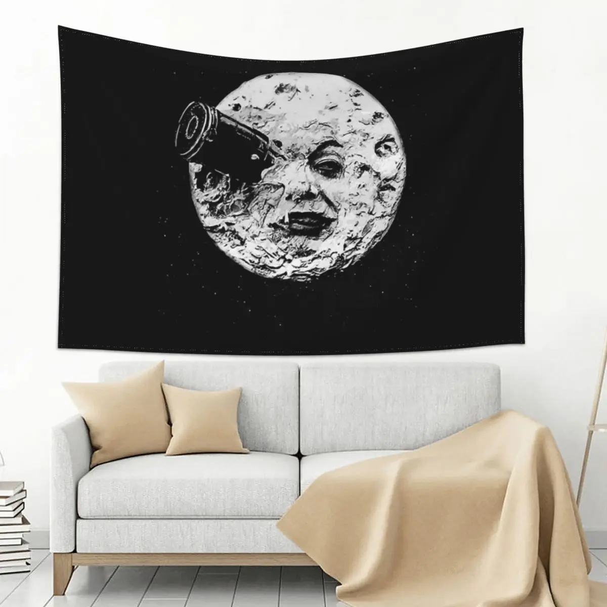 

A Trip To The Moon T-ShirtA Trip to the Moon Tapestry Home Decoration