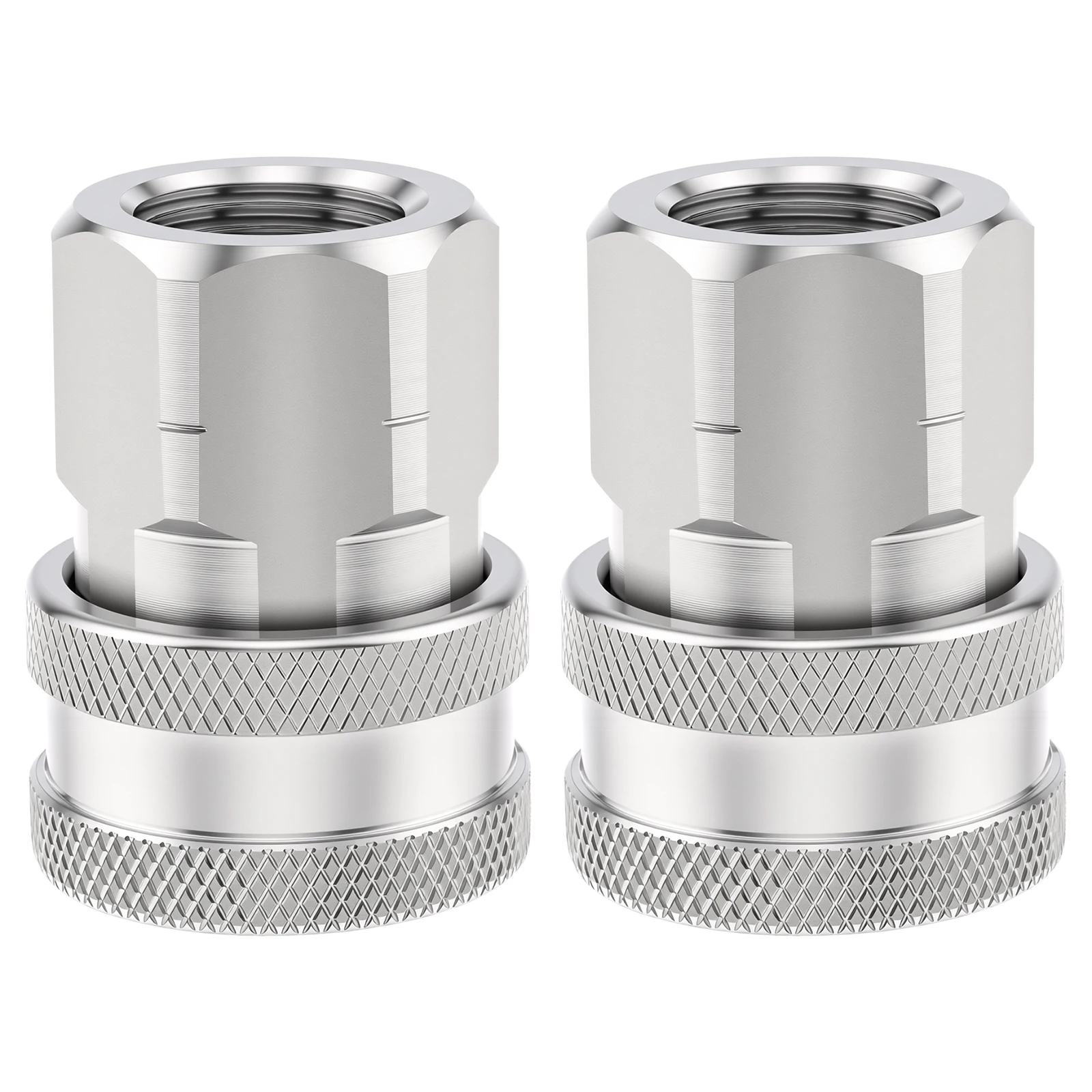 2 pcs Stainless Steel 3/8 in Quick Connect Female NPT Washer for Pressure Washer