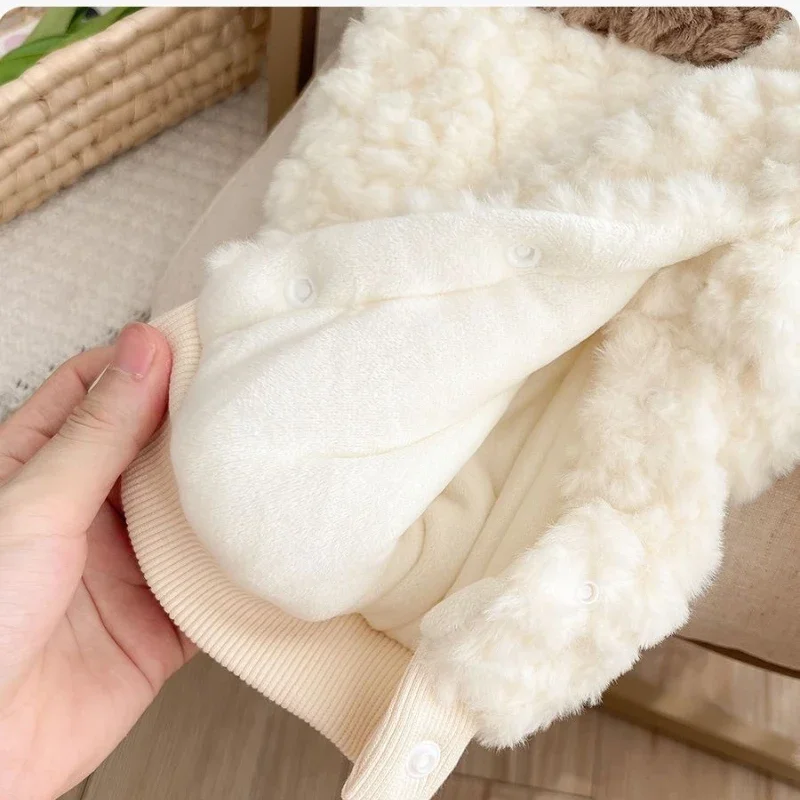 Baby One-piece Clothes Winter Newborn Boys and Girls Babies Super Cute Cartoon Cute Thickened Warm Winter Clothes