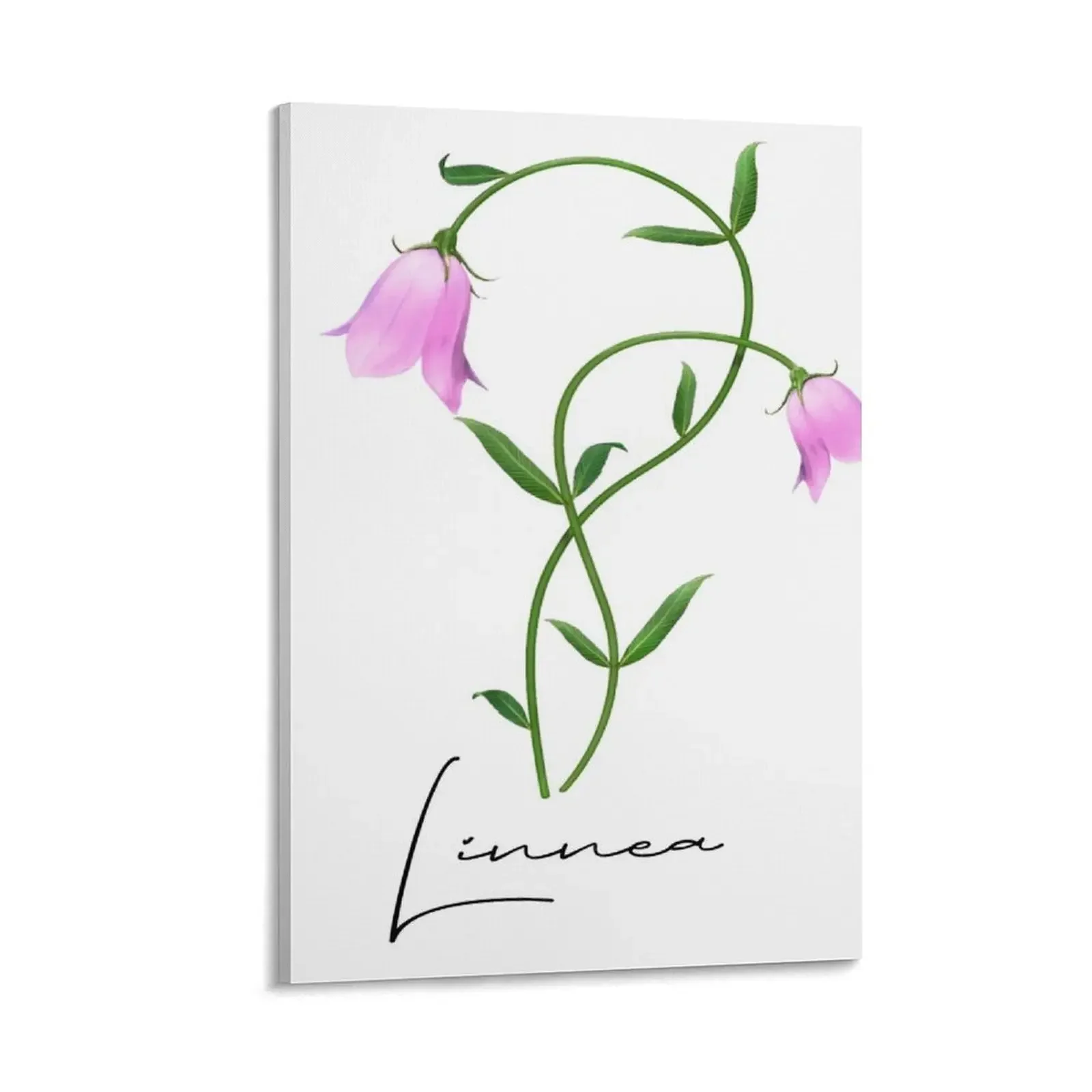

Nordic Wildflower Linnea Twinflower Pretty Pink Flowers floral Canvas Painting ornaments for home anime posters