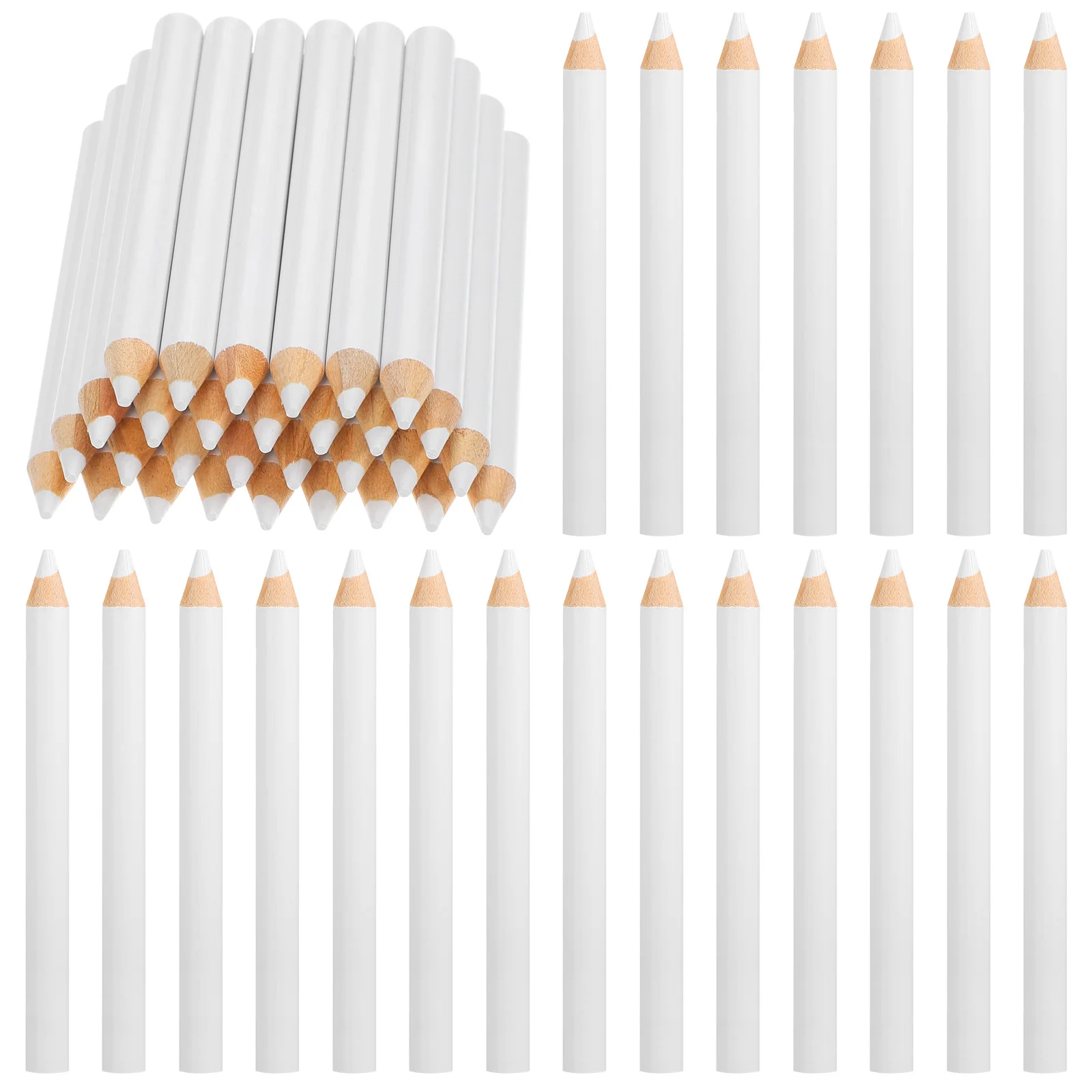 30pcs Dotting Pen For Nail Art Manicure Pencil Rhinestone Picker Tool Gems Bead Application White Nail Whitening Pencil