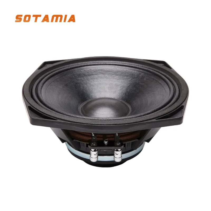 SOTAMIA 1pcs 8 Inch Mid Bass Speaker 8Ohm 150W Paper Cone Four Corner Basin Stand Outdoor Line Array Stage Bar Performance Audio