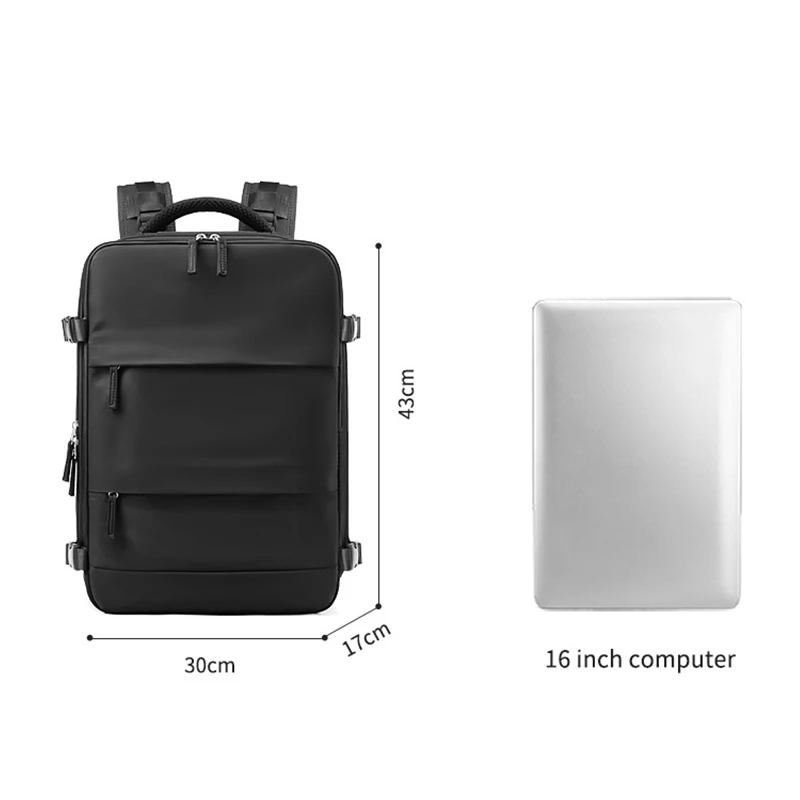 حقيبة سفر جديدة ذات سعة كبيرة حقيبة ظهر للسفر مقاومة للماء حقيبة ظهر للأمتعة اليدوية حقيبة ظهر للكمبيوتر المحمول في جامعة الأعمال