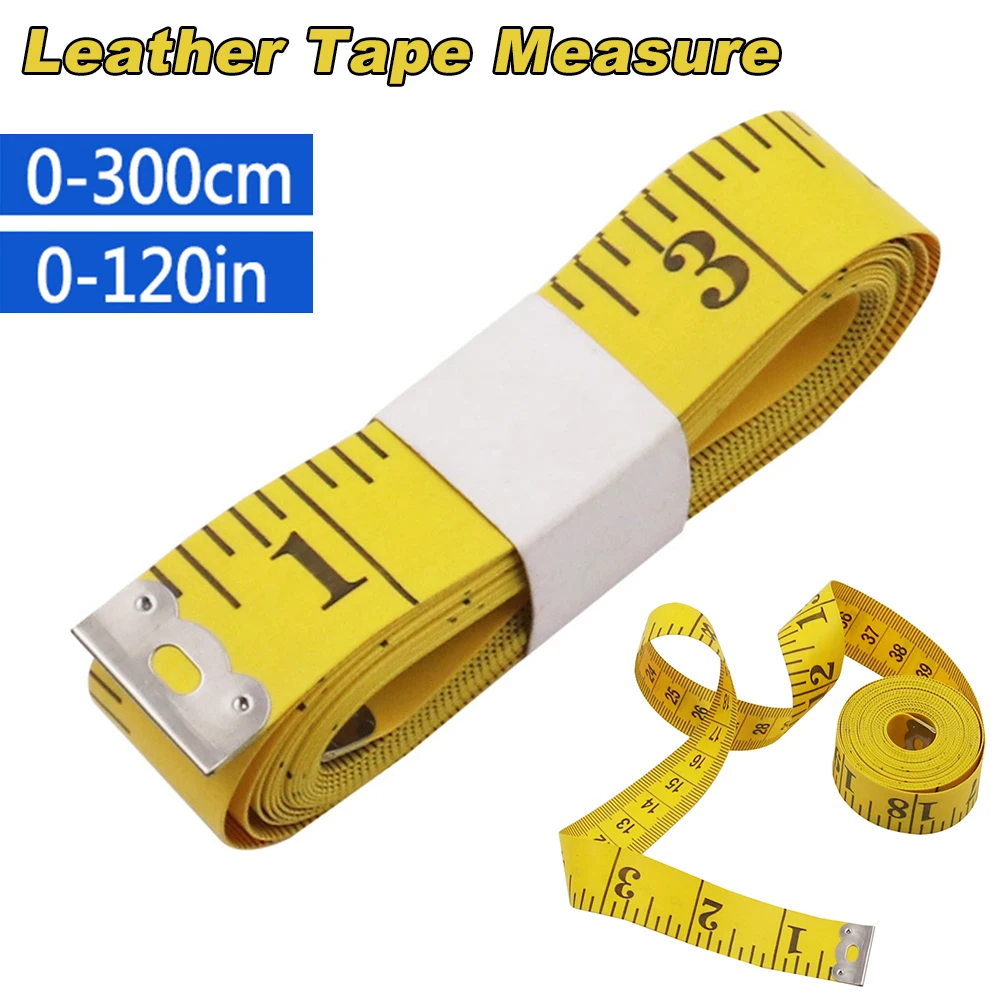 3M Tape Measure PVC Fiber Sewing Tailor Soft Ruler Waistline Cloth Height Measurement