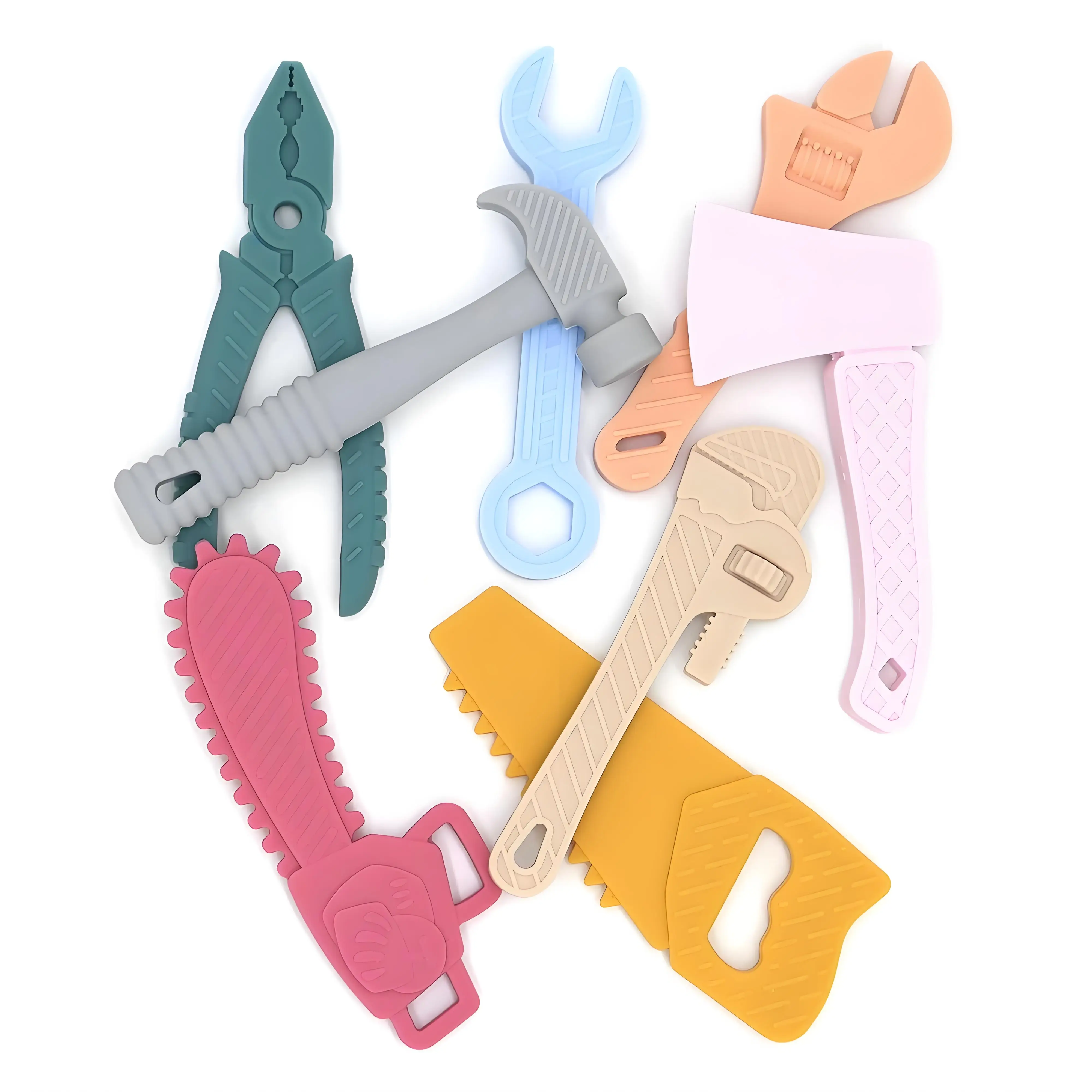 8-delige siliconen bijtringens - Baby Products Combo recensie en prijs