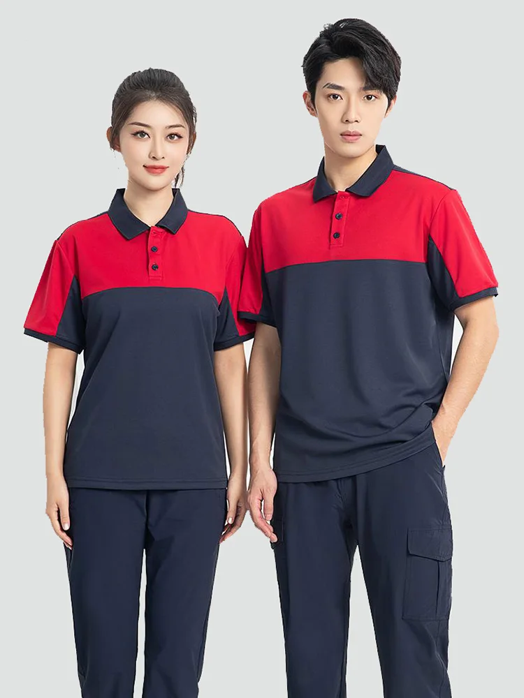 Unisex Team Polo Shirt Uniform Suitable for Express Company,Community,Charity and Group Clothes Customized Printed Logo Workwear