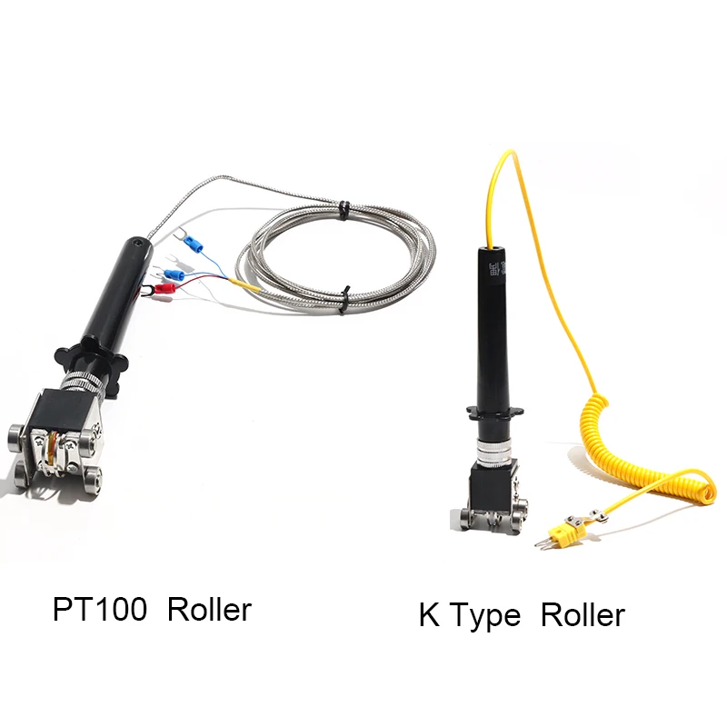 1PC K-type Surface Thermocouple PT100 Hand-held Thermometer Probe NR-81530/81531/81532/81533  Double-needle Roller Probe