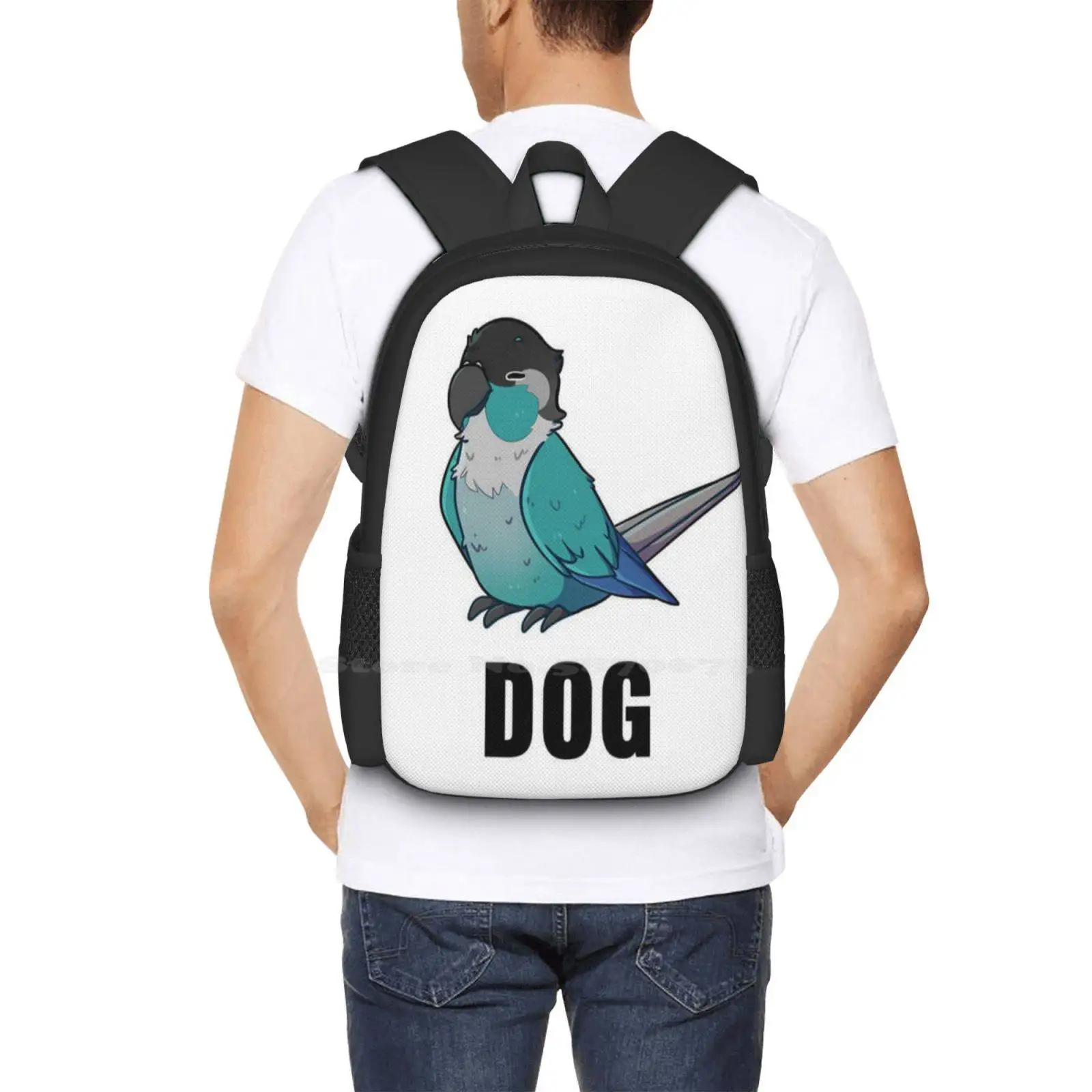 Mochila animal Anime Meme, Cool Fashion Bolsas, Dog Bird, Jaiden Animações, Abstrato, Venda quente