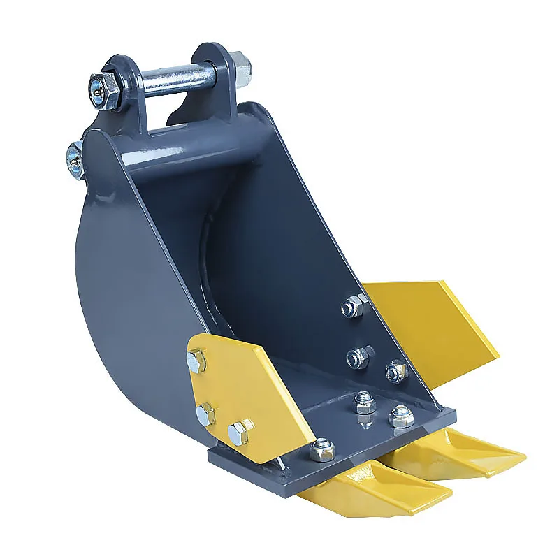 مرفق دلو حفارة صغيرة 200 مللي متر/7.87 بوصة دلو خندق للحفارات 1-1.5 طن لتركيب خطوط الأنابيب #4