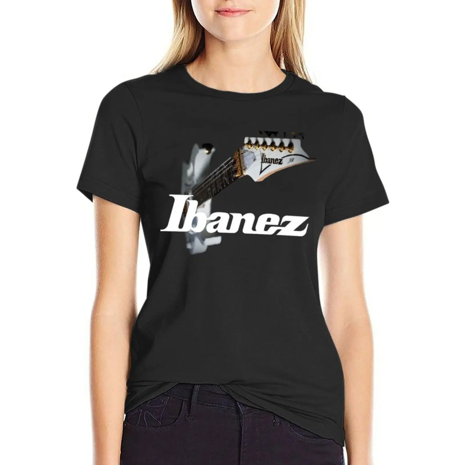 

Ibanez Guitar T-Shirt graphics cute tops luxury designer clothing Women