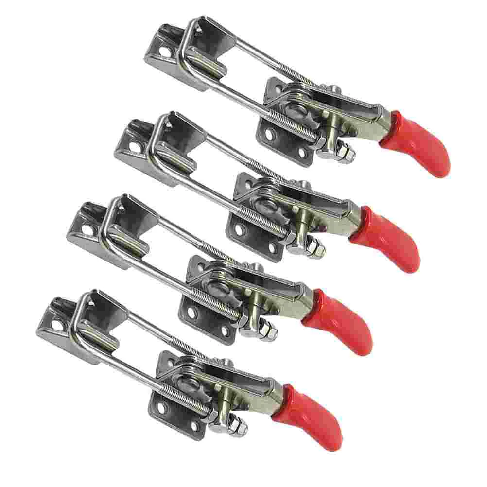 

4 Pcs Home Gadget Latch Clamp Toggle Vertical Fixture Easy Install Adjustable Small Size