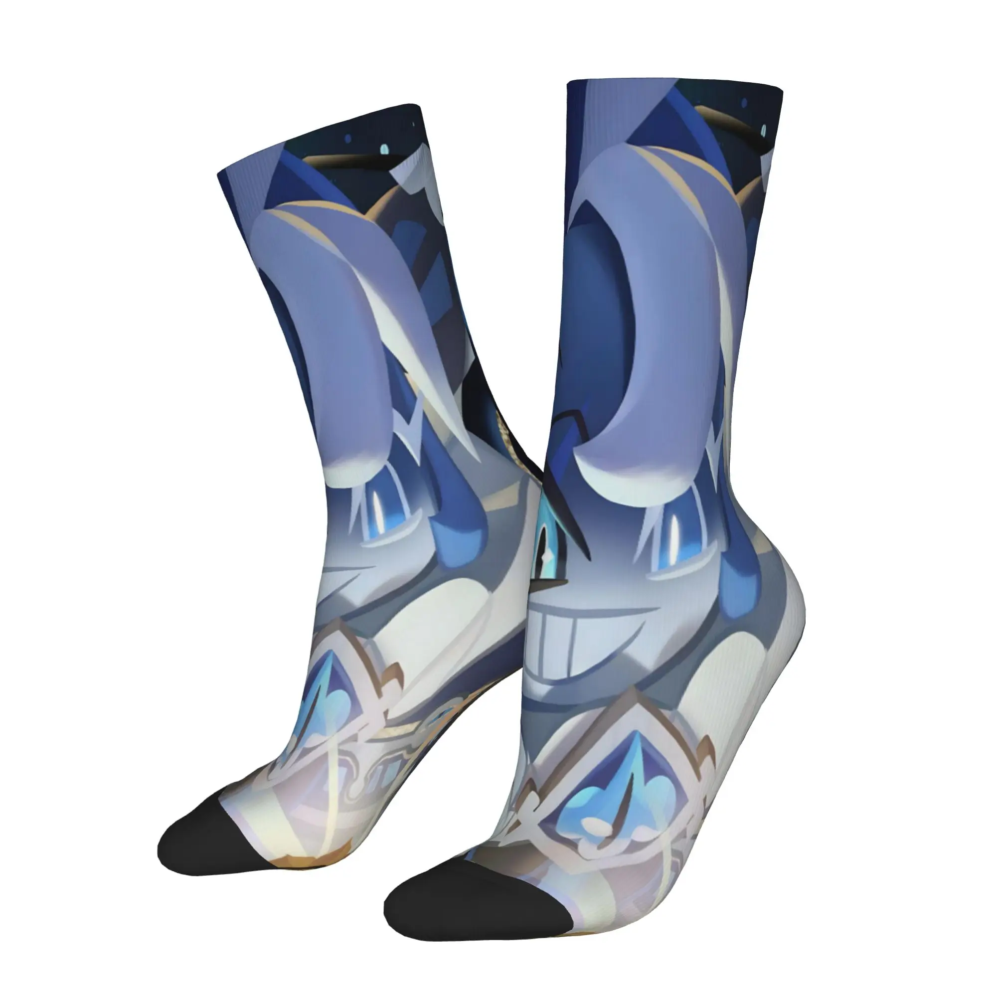 New  Men Women Socks Shadow Milk Cookie Product Soft  Skateboard Dress Socks All Season