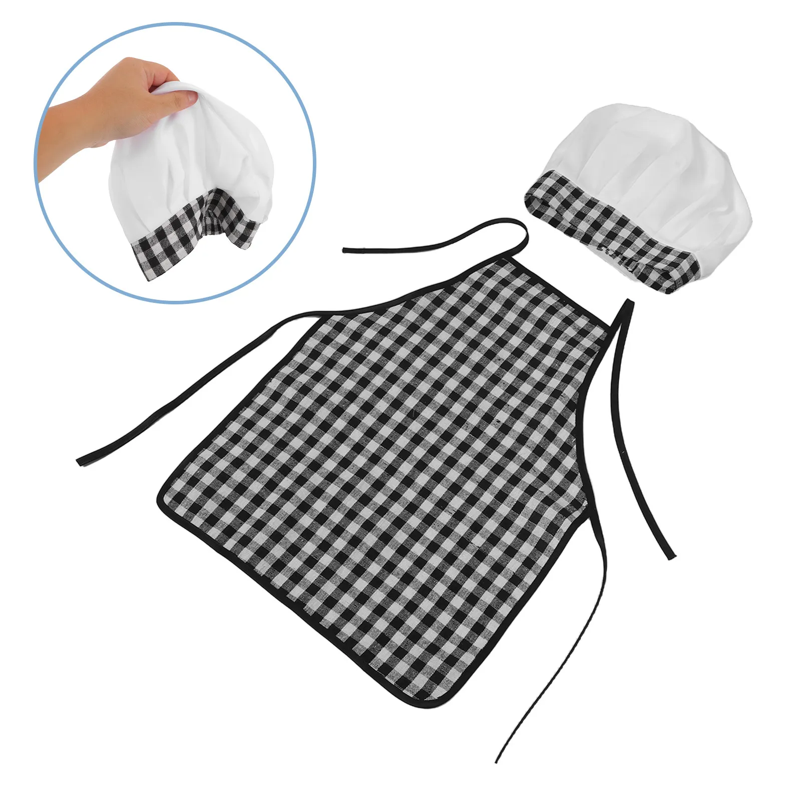 Newborn Chef Outfit Set for Baby Photography – Soft Apron & Hat Costume for Toddler Boys and Girls Cooking Play