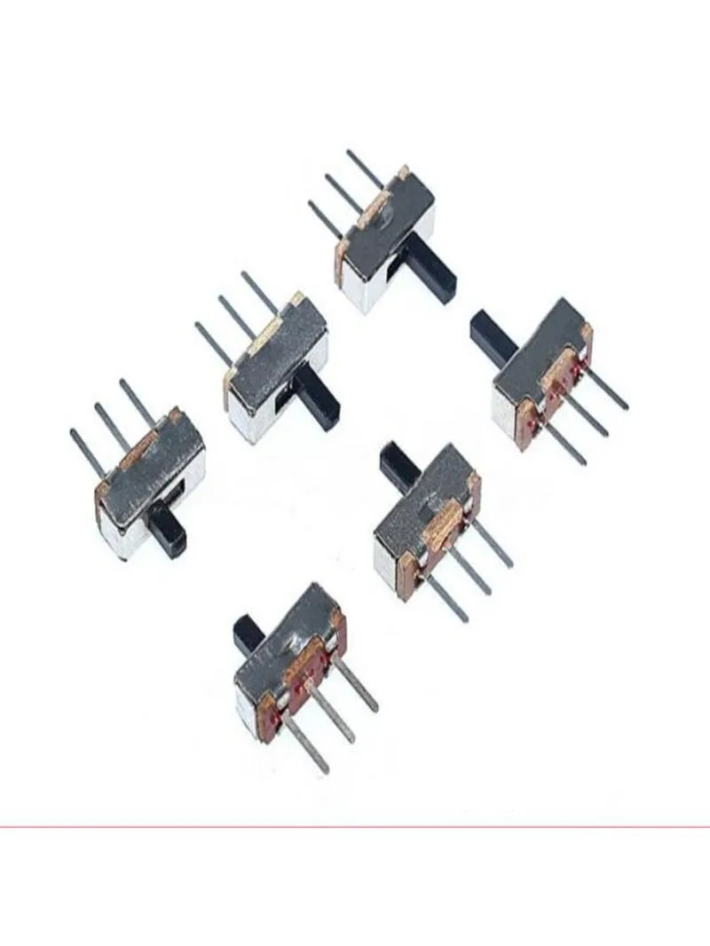 100 sztuk SS12D00G3 SS12D00G4 SS12D00G5 przerywacz on-off mini przełącznik suwakowy 1P2T długa rączka: 3mm 4mm 5mm przełącznik dwupozycyjny — zdjęcie 2