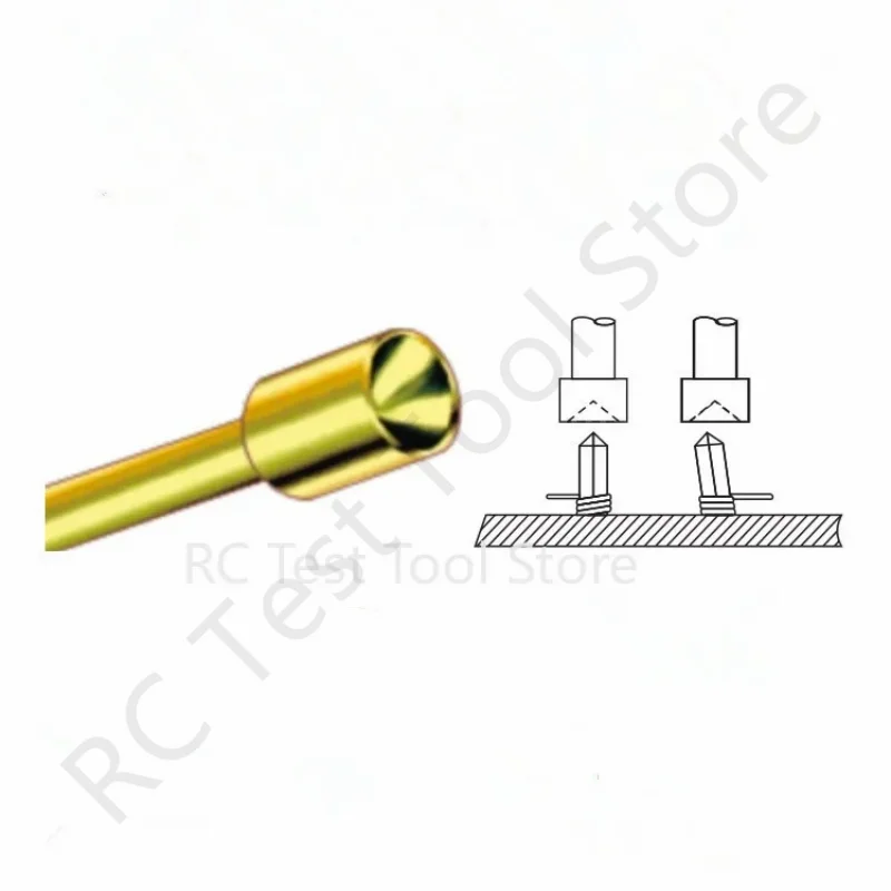 20/100PCS PA11-A2 Spring Test Probe PA11-A Test Pin Test Tool 24.2mm Dia 1.02mm Gold Needle Tip Dia 1.30mm Pogo Pin P11-A P11-A2
