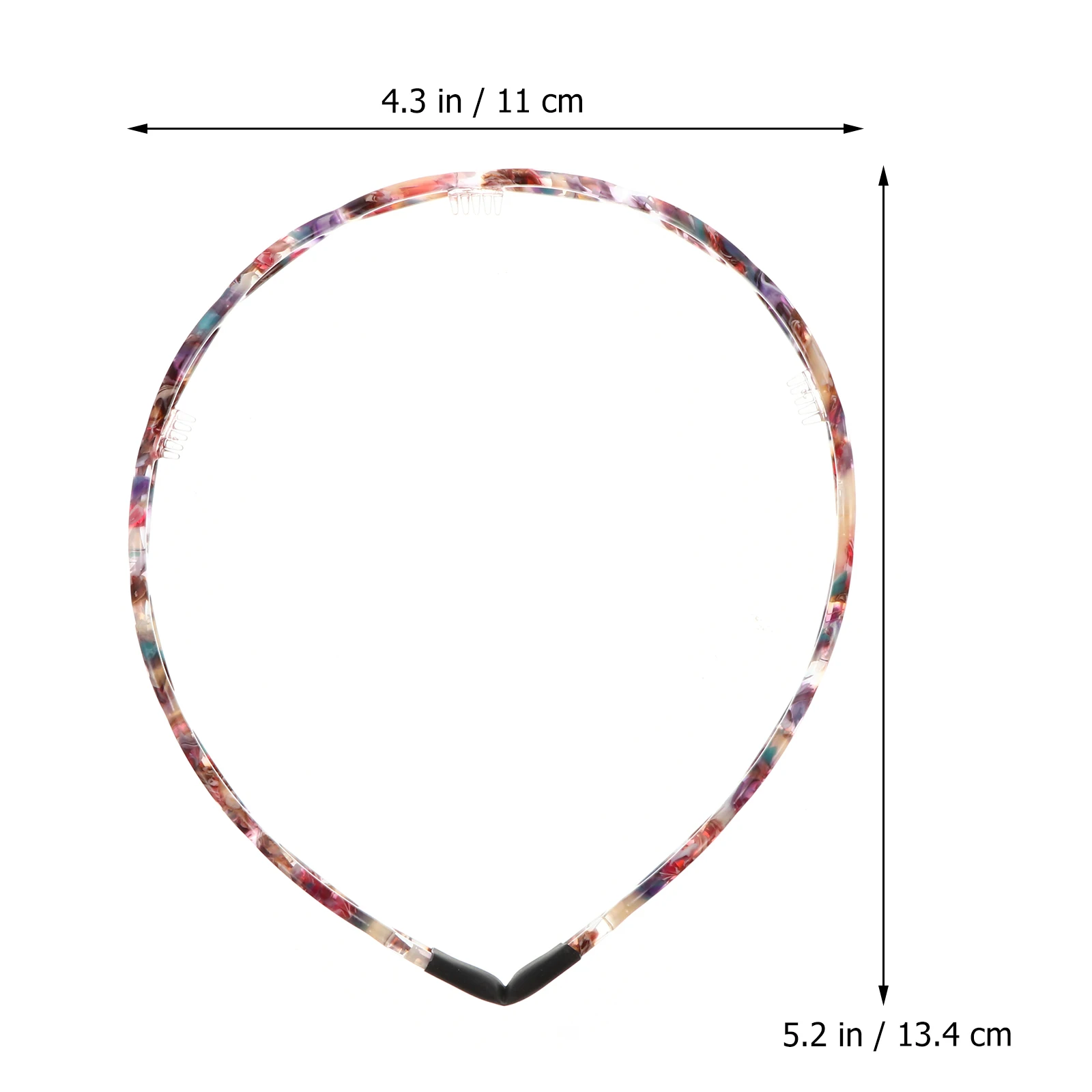 

Tortoiseshell Headb Non Slip Decorative Shower Face Washing Headdress Durable Comfortable Hair Accessory