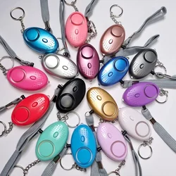 Porte-clés d'alarme de sécurité personnelle pour femme, auto-défense portable, lumières LED, sécurité d'urgence, anti-agressif, 130dB, 1PC