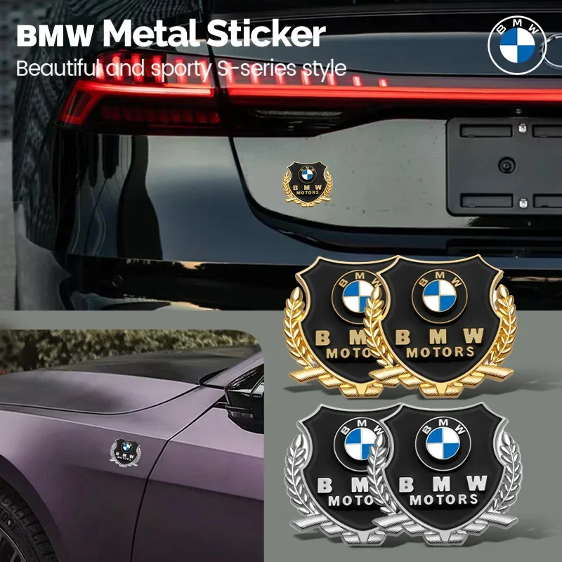 

car 3D Shield Emblem Metal Badge Car Body Side Fender Rear Trunk Sticker Auto Exterior Accessories For BMW G42 G16 G15 G26 X6 X5