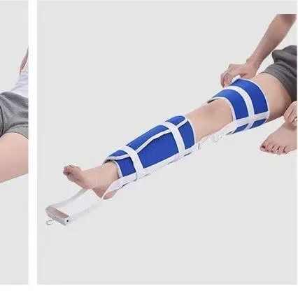 Blue Lower Limb Traction Belt Orthopedic Strap Fracture Sprain Injury Rehabilitation Compression Support Brace Leg Calf Knee
