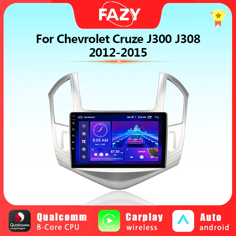 

Android 12 Car Radio For Chevrolet Cruze J300 J308 2012-2015 Multimedia Video Player GPS Navigaion Stereo Carplay Head Unit 2din