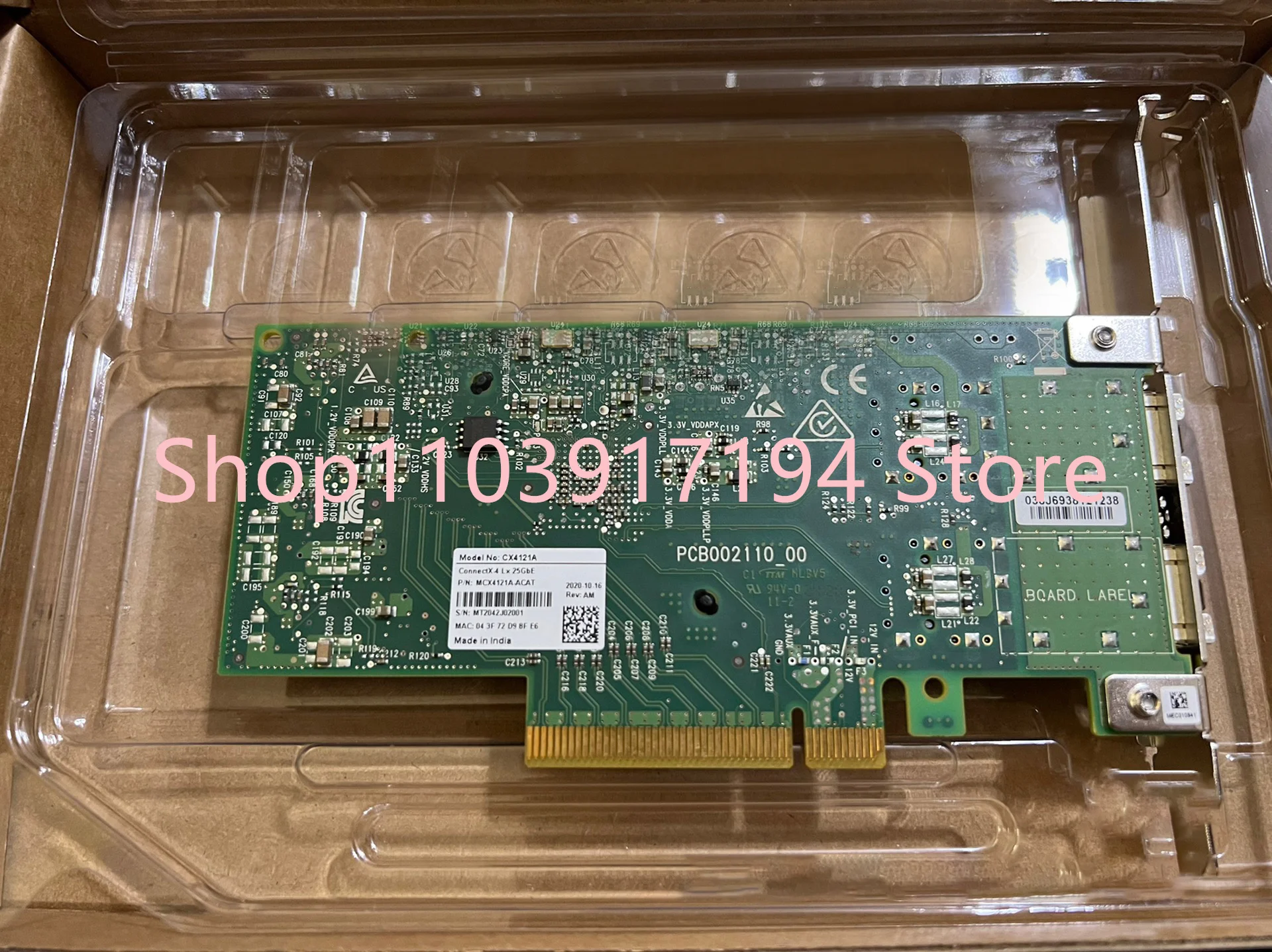 FOR Mellanox MCX4121A-ACAT 25G network card ConnectX-4L CX4121A PCI-E