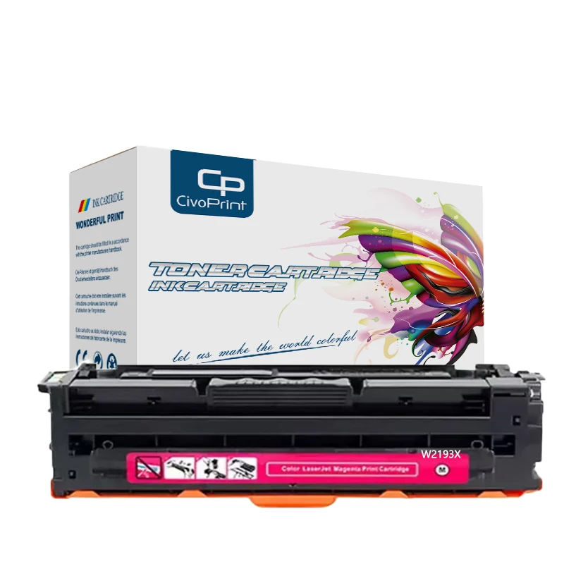 Hot sale Compatible for HP3202 MFP 3302 HP Color LaserJet Pro 3202 MFP 3302 toner cartridge W2190X 2190X 219A Without chip