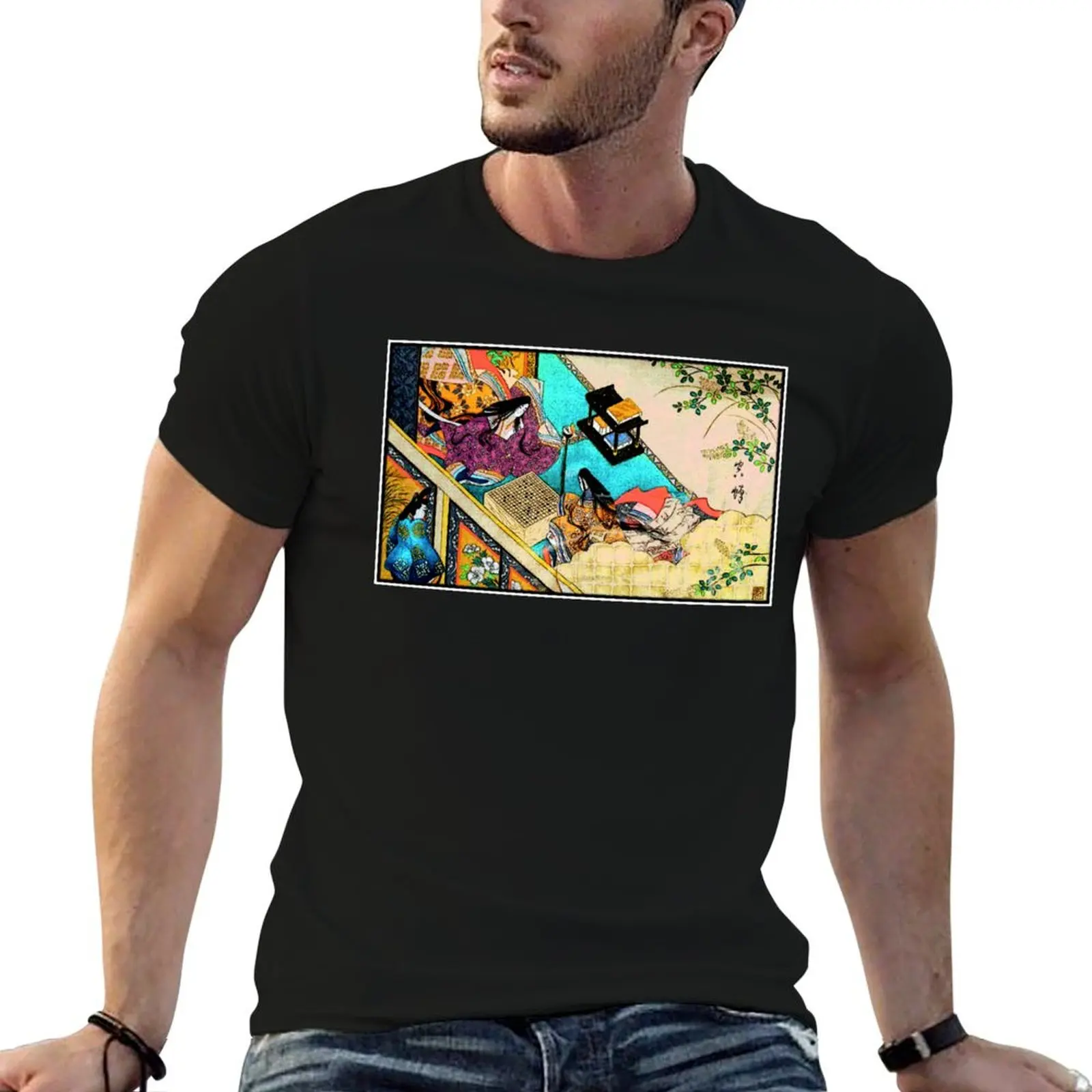 

man pack Genji t t Go Tale cotton of Igo Baduk for Weiqi T-Shirt shirts man shirt graphic